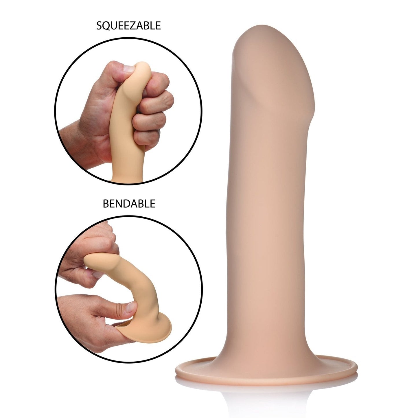 Squeezable Phallic Dildo