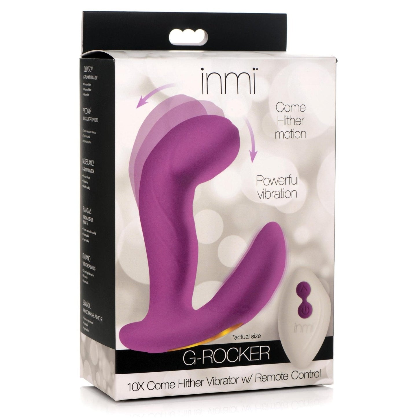 G-rocker 10x Come Hither Silicone Vibrator With Remote Control