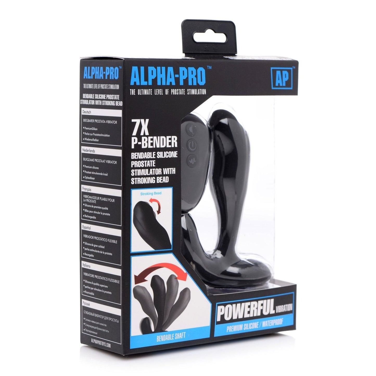 7x Bendable Prostate Stimulator With Stroking Bead