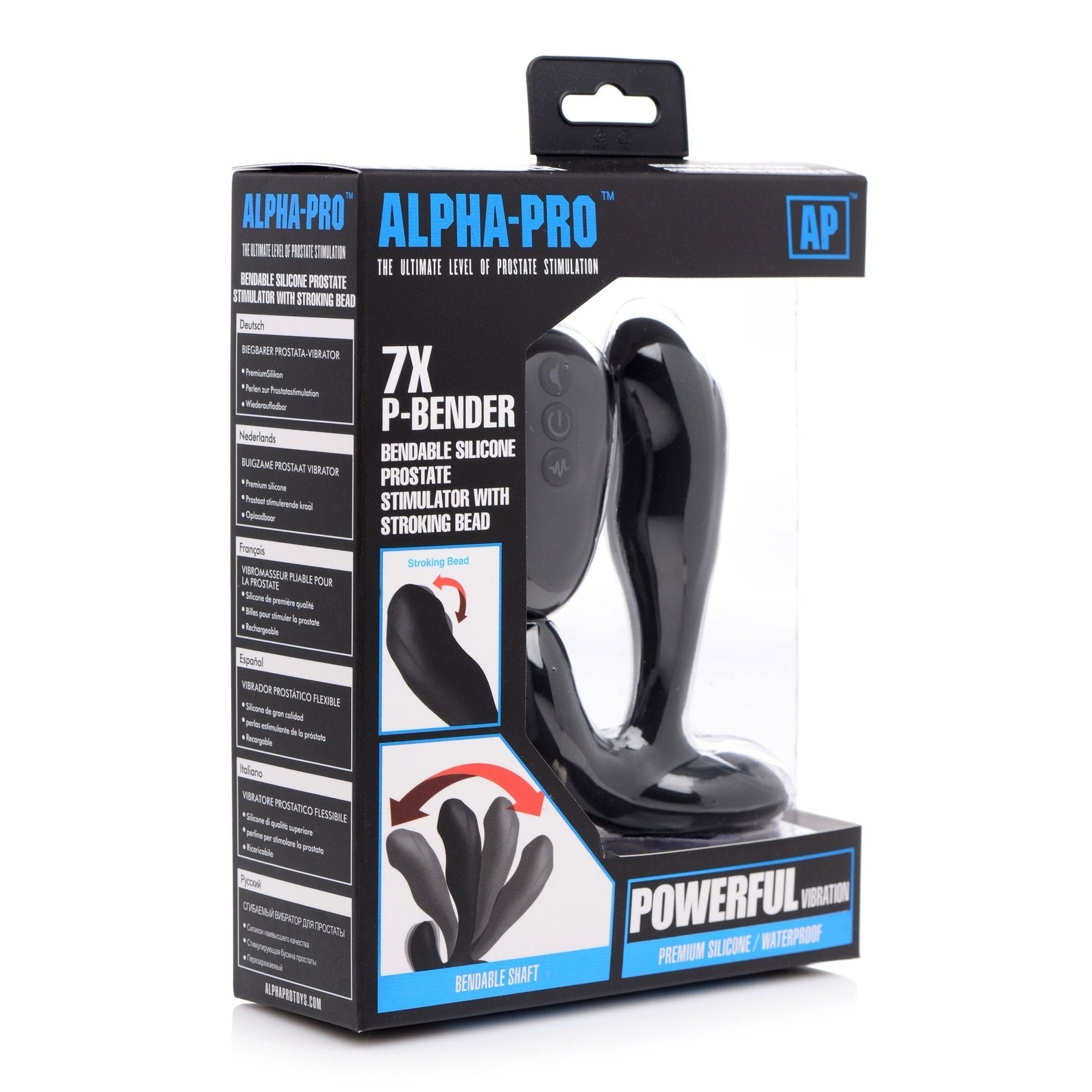 7x Bendable Prostate Stimulator With Stroking Bead