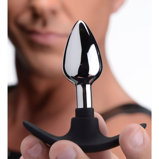 Dark Invader Metal And Silicone Anal Plug