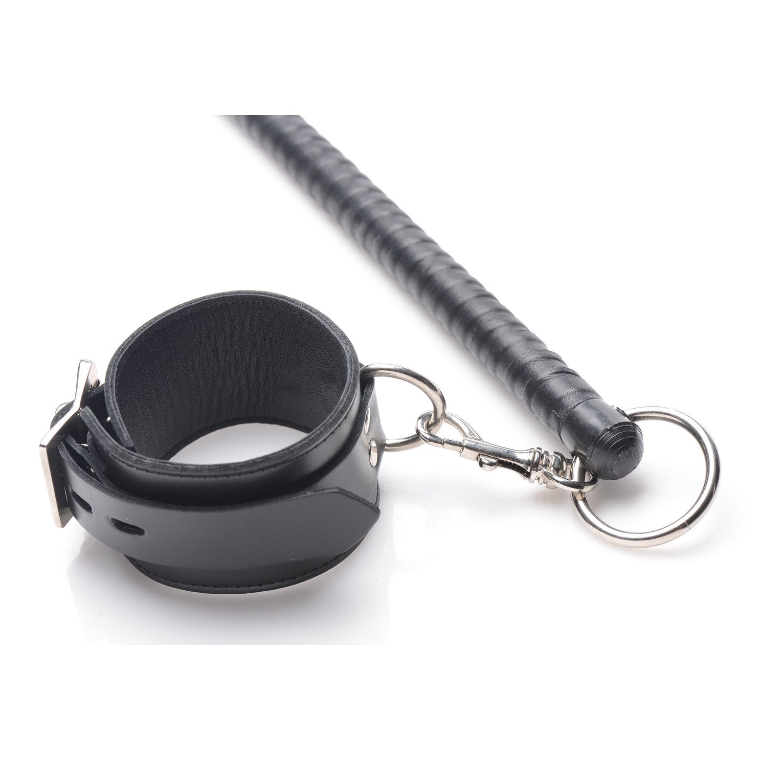 Leather Wrapped Spreader Bar With Cuffs