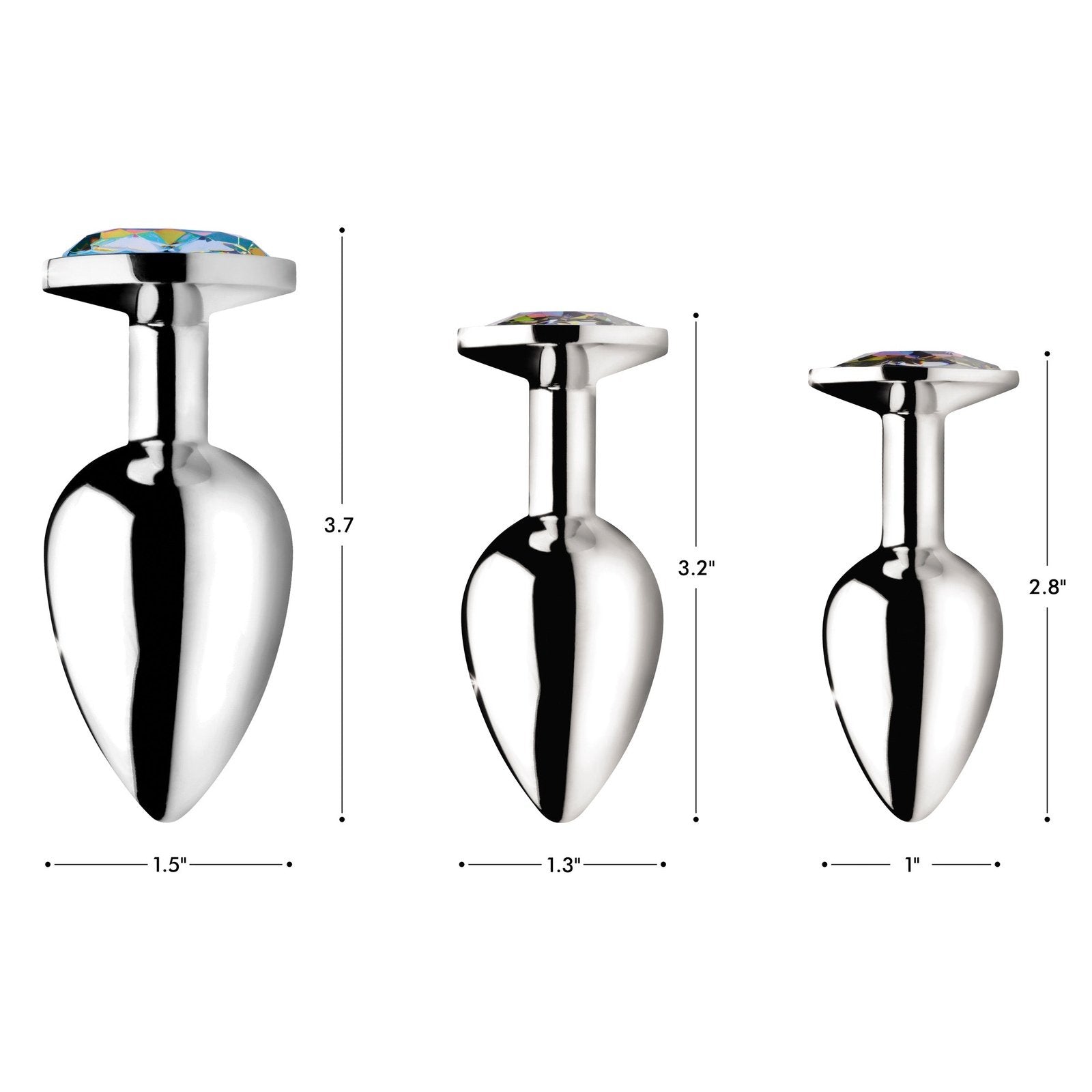 Rainbow Prism Gem Anal Plug