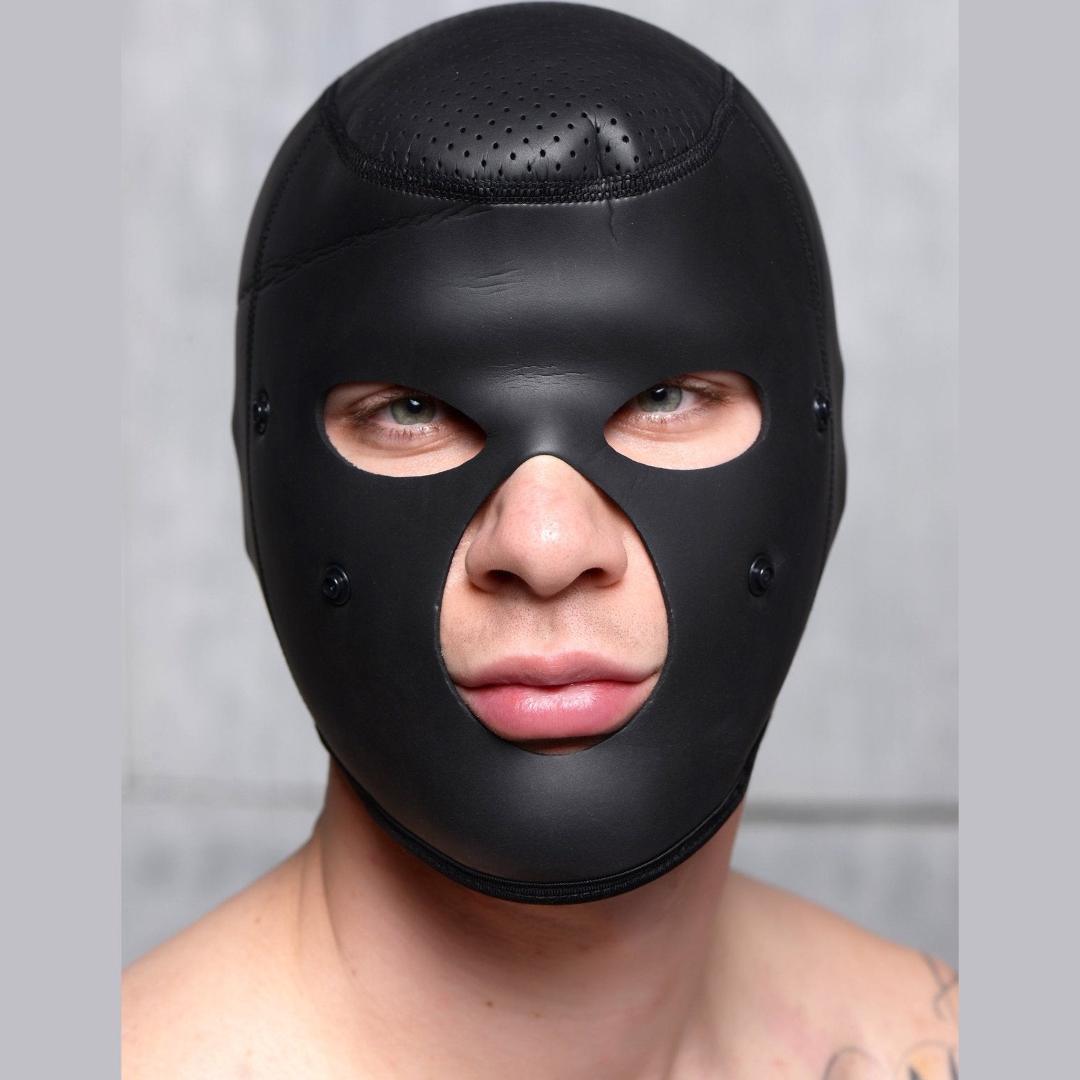 Scorpion Hood With Removable Blindfold And Face Mask