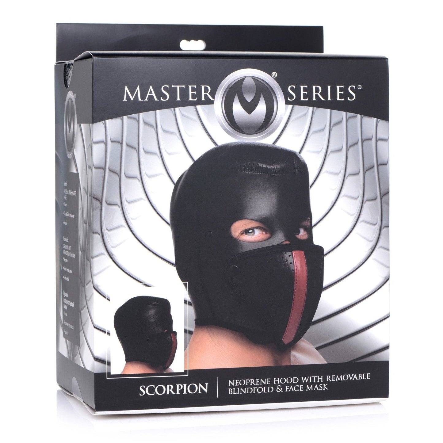 Scorpion Hood With Removable Blindfold And Face Mask