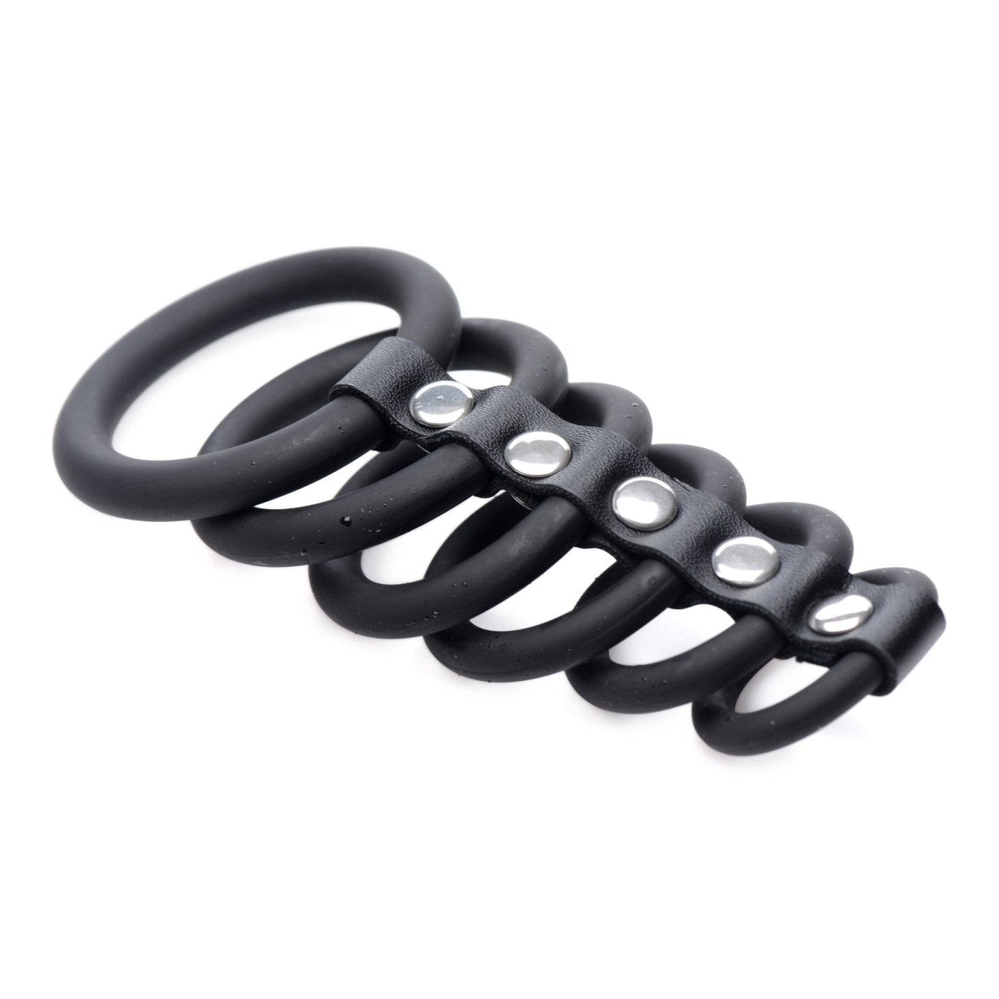 6 Ring Silicone Chastity Device