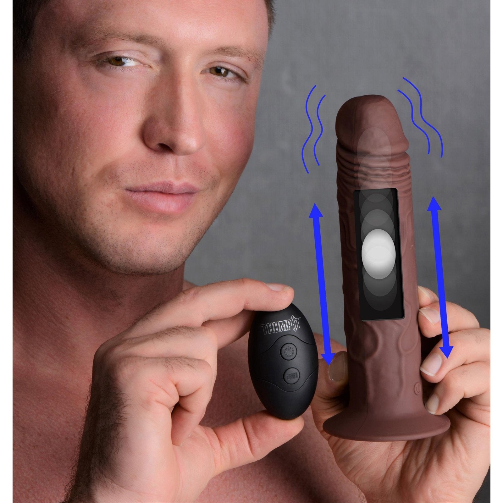 7x Remote Control Vibrating And Thumping Dildo