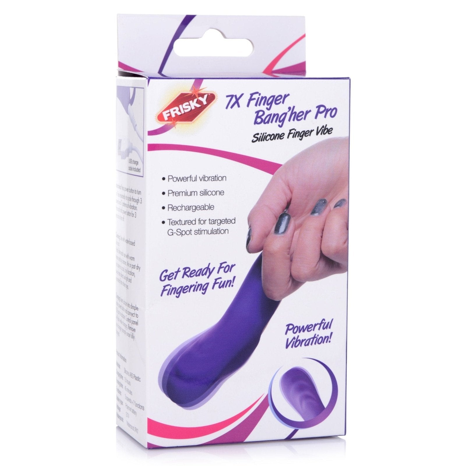 7x Finger Bang Her Pro Silicone Vibrator