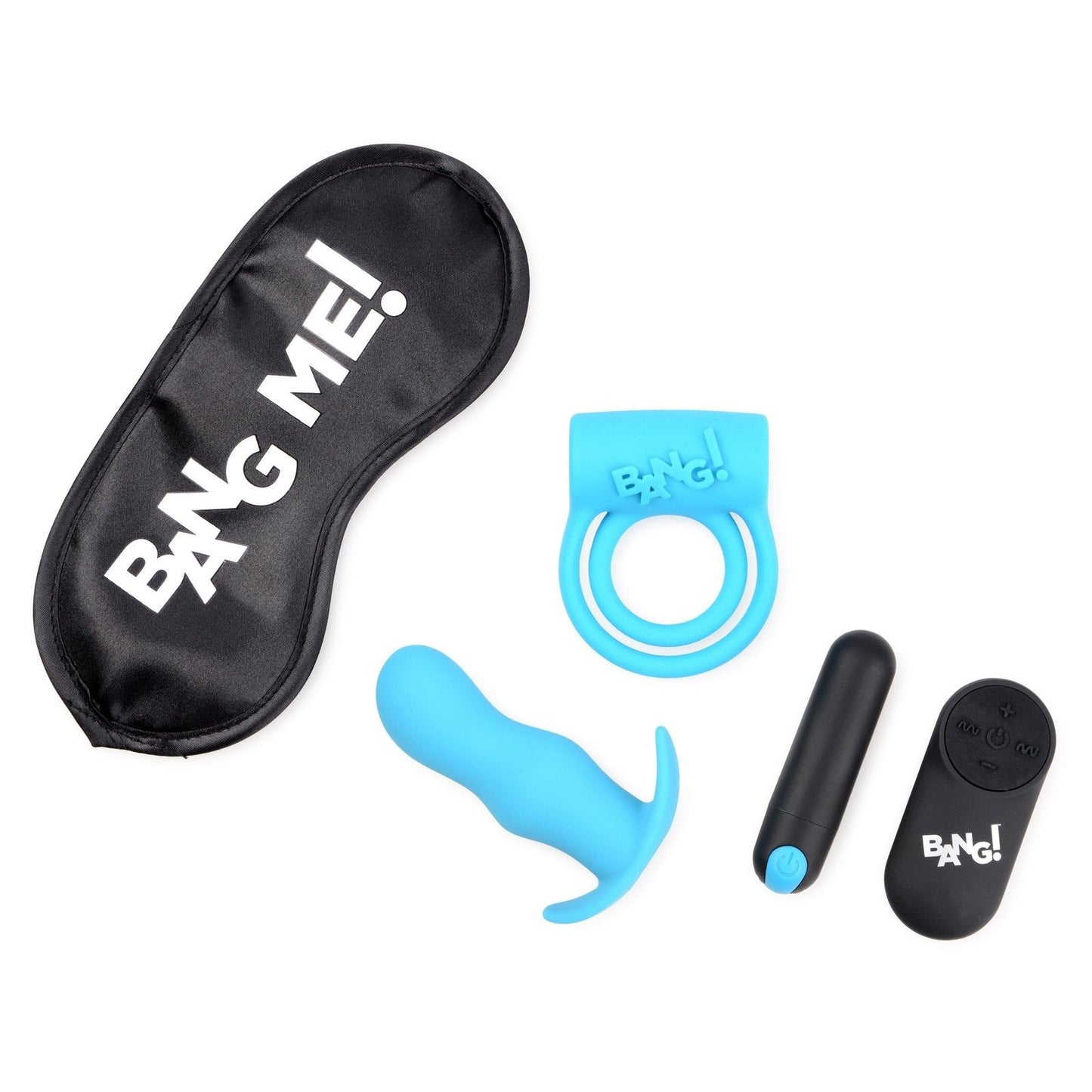 Duo Blast Remote Control Cock Ring And Butt Plug Vibe Kit