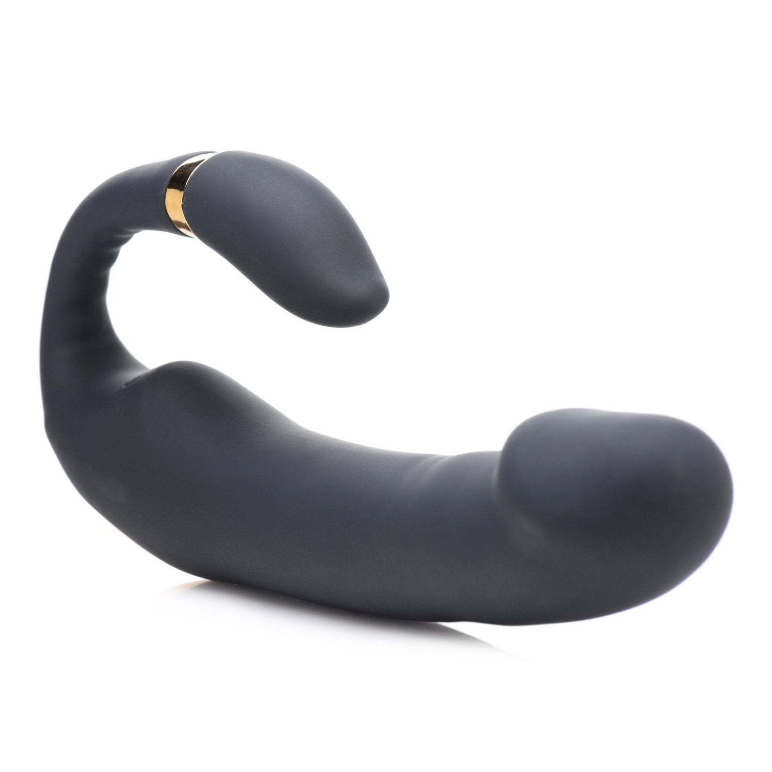 10x Pleasure Pose Come Hither Silicone Vibrator With Poseable Clit Stimulator
