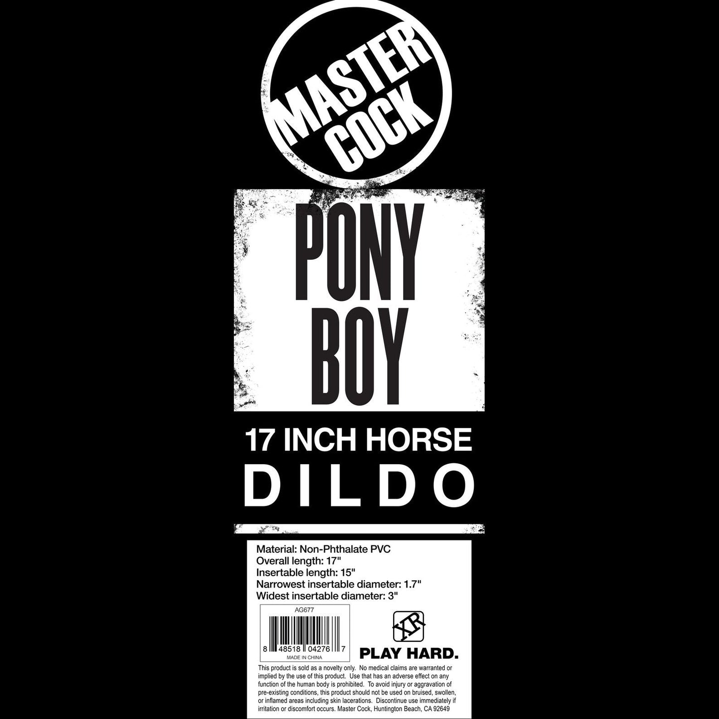 Pony Boy 17 Inch Horse Dildo
