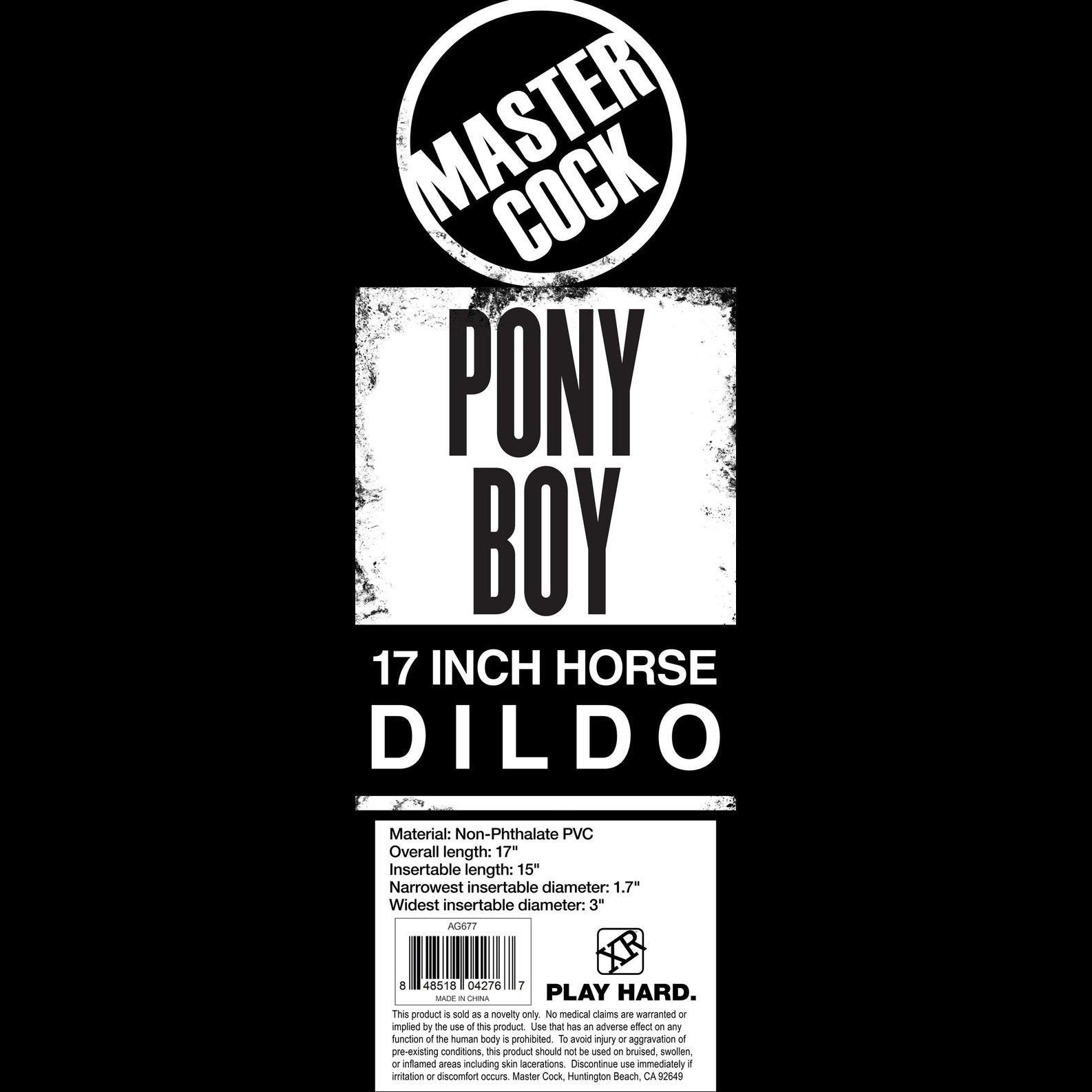 Pony Boy 17 Inch Horse Dildo