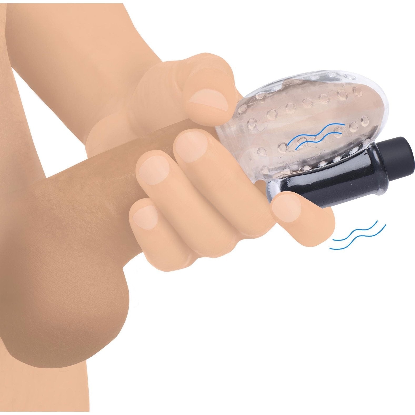 28x Rechargeable Penis Head Teaser With Remote Control