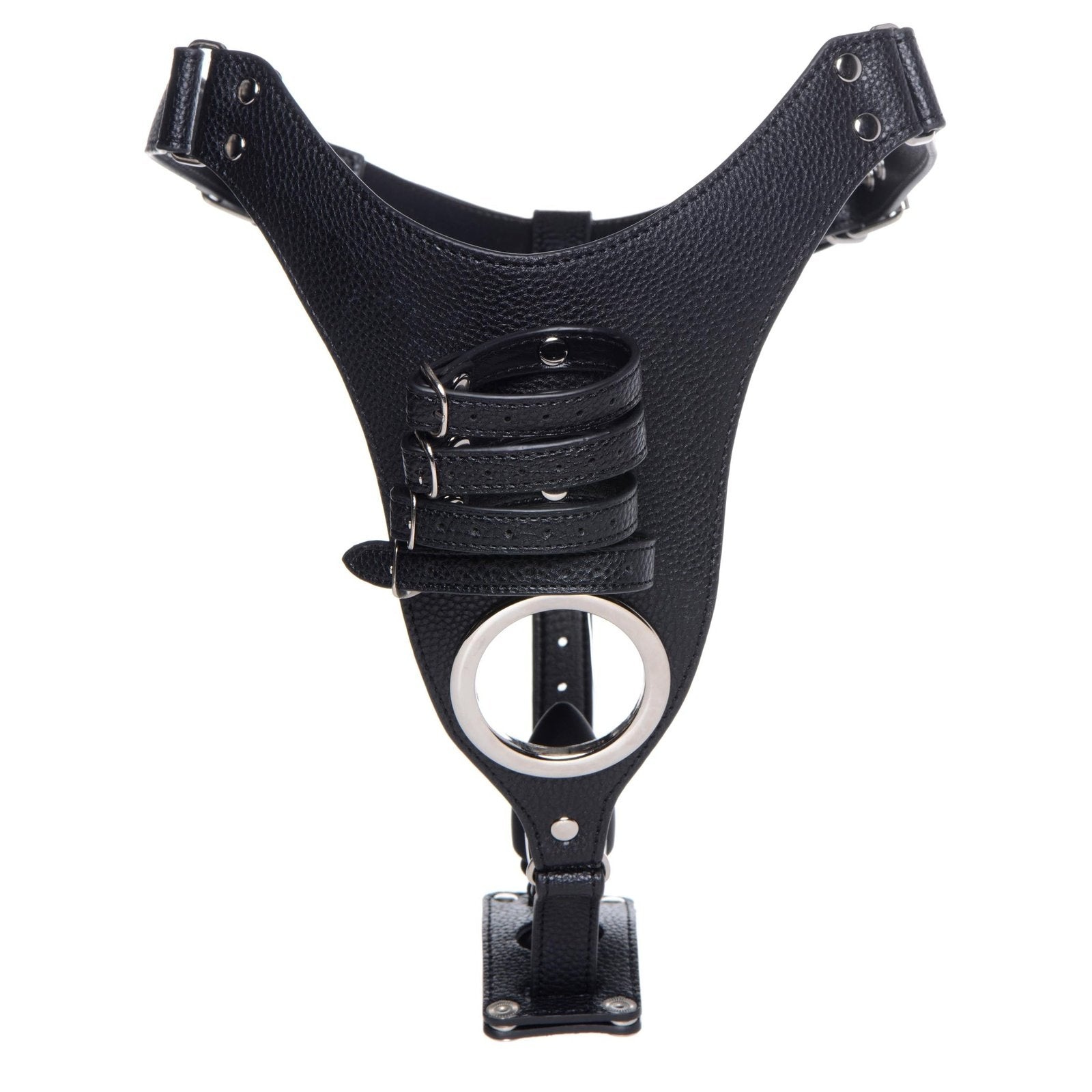 Male Chastity Harness With Silicone Anal Plug