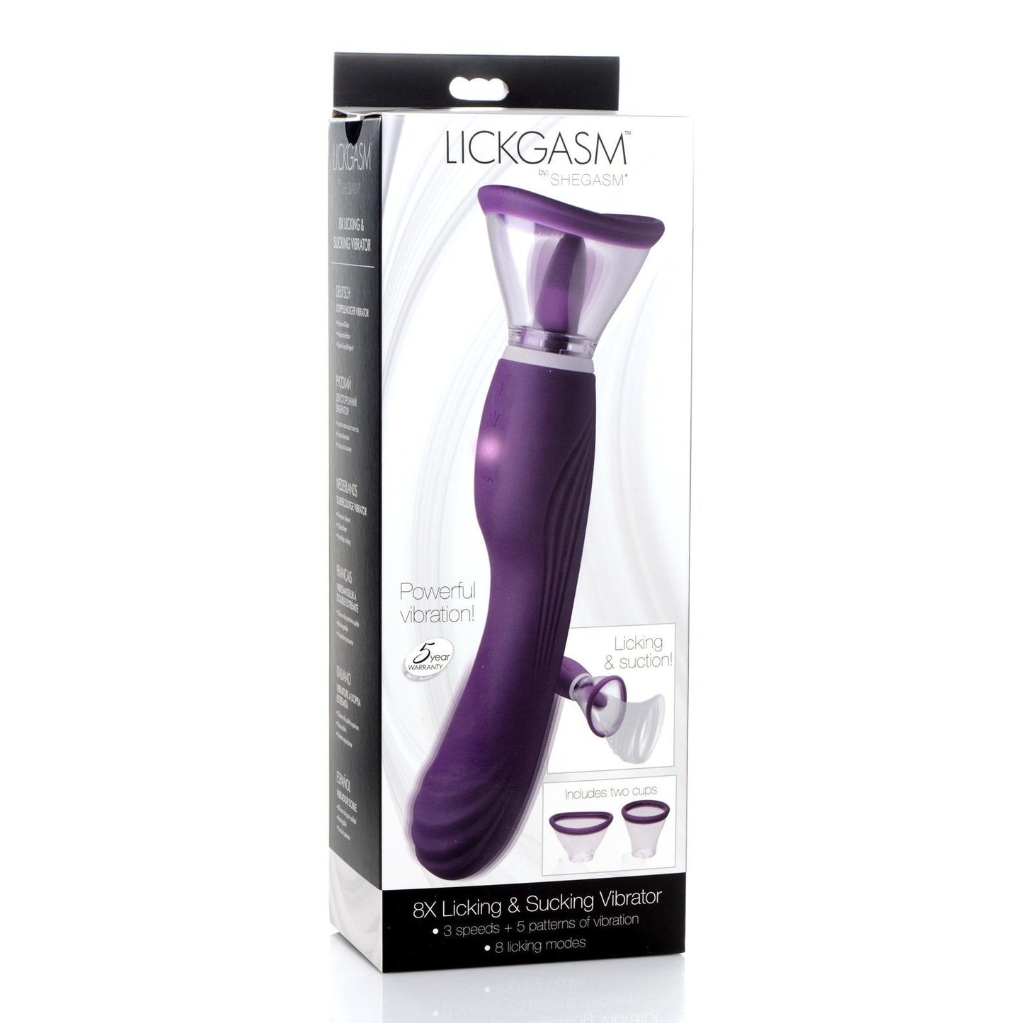Lickgasm 8x Licking And Sucking Vibrator
