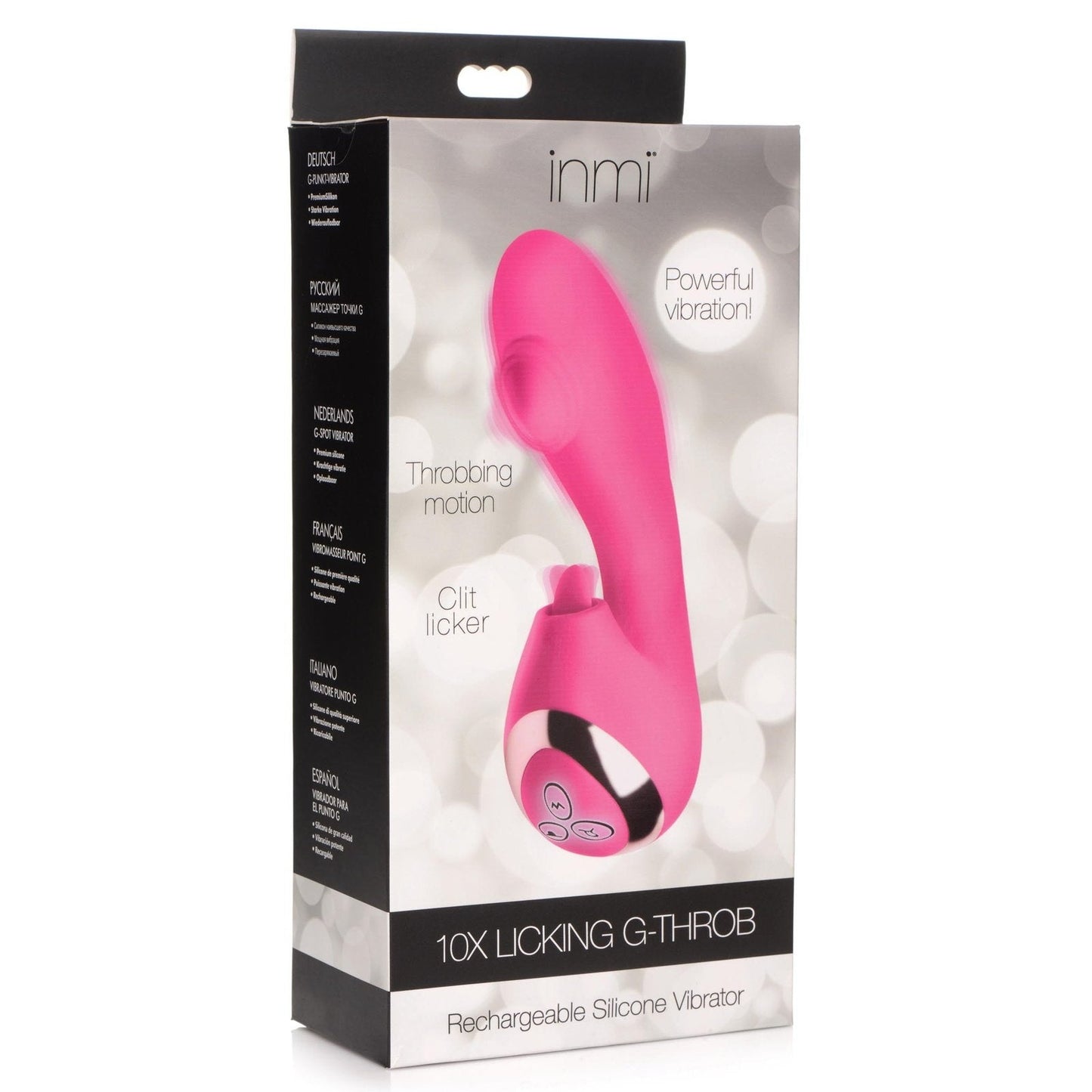 10x Licking G-throb Rechargeable Silicone Vibrator
