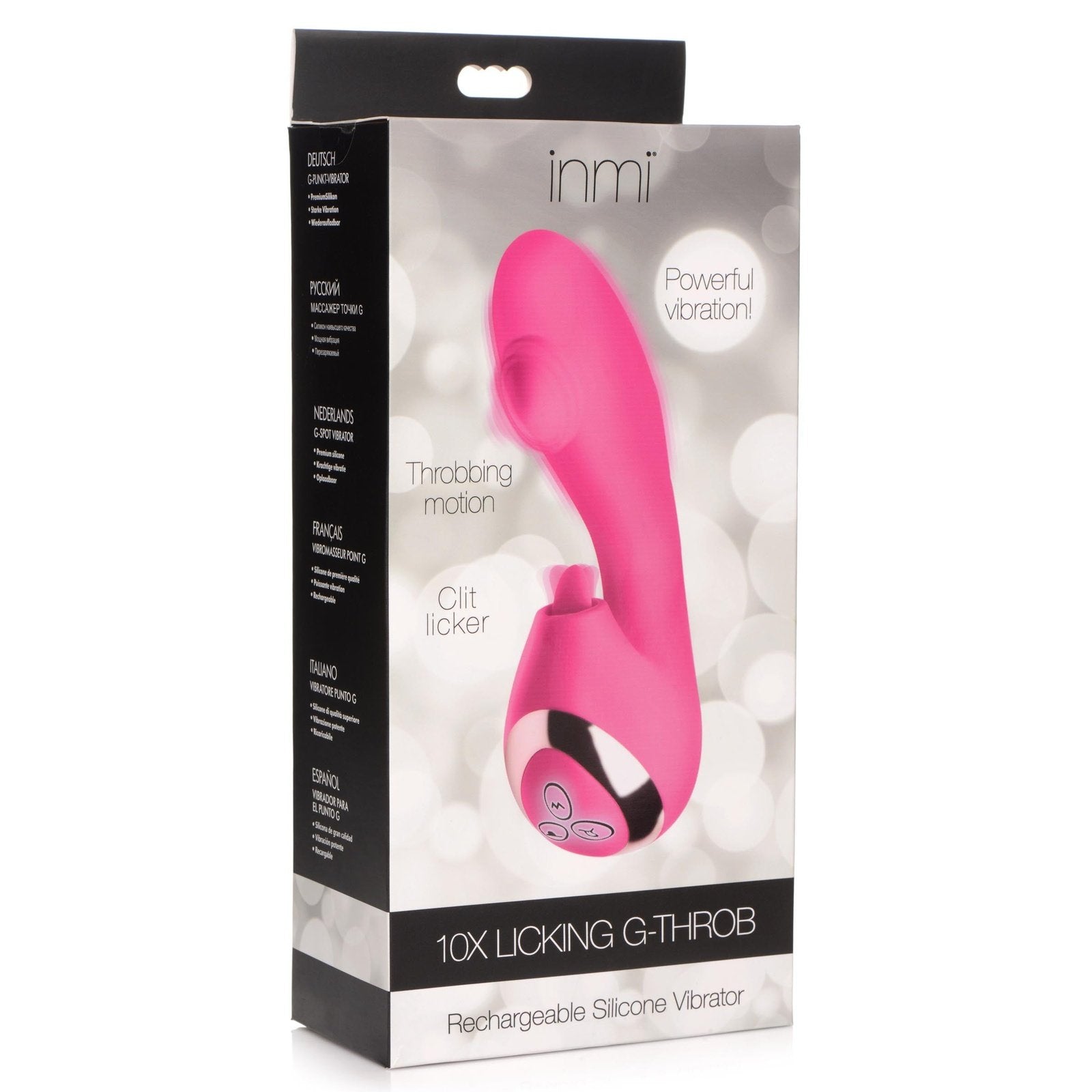 10x Licking G-throb Rechargeable Silicone Vibrator