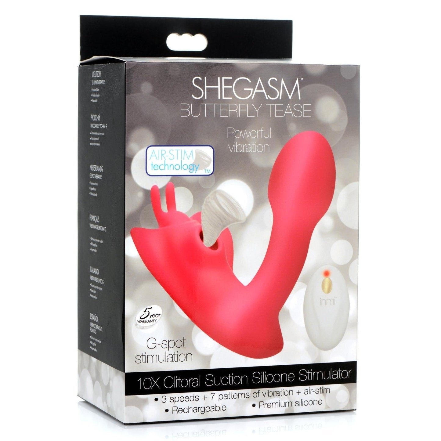 Butterfly Tease 10x Clitoral Suction Silicone Stimulator