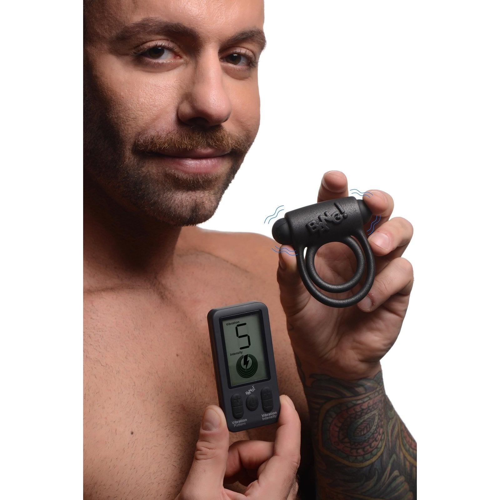 25x Vibrating Silicone Cock Ring With Remote Control