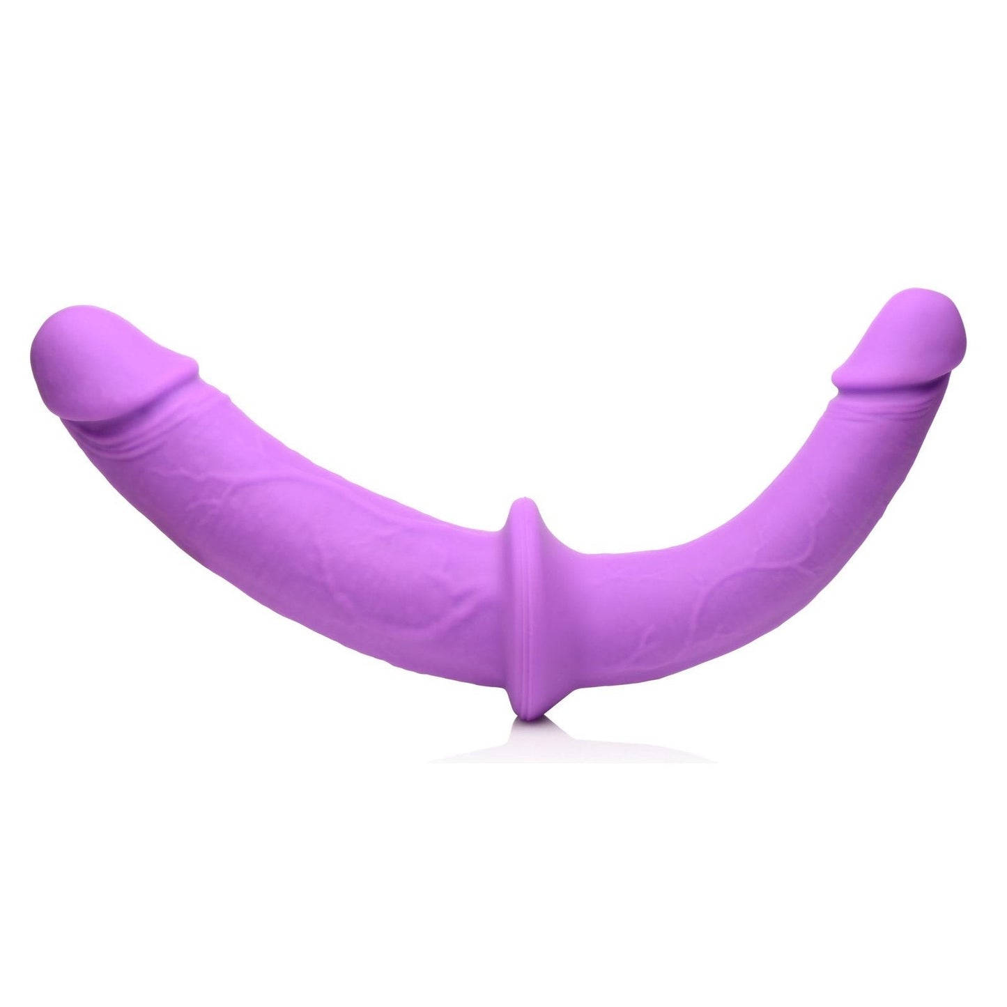 Silicone Double Dildo With Harness
