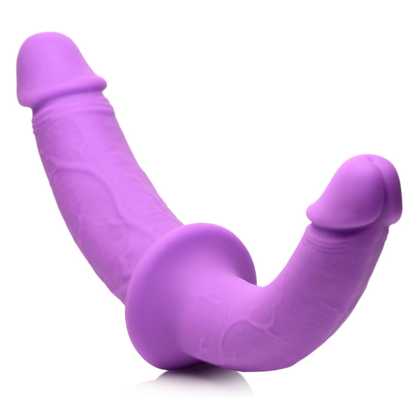 Silicone Double Dildo With Harness