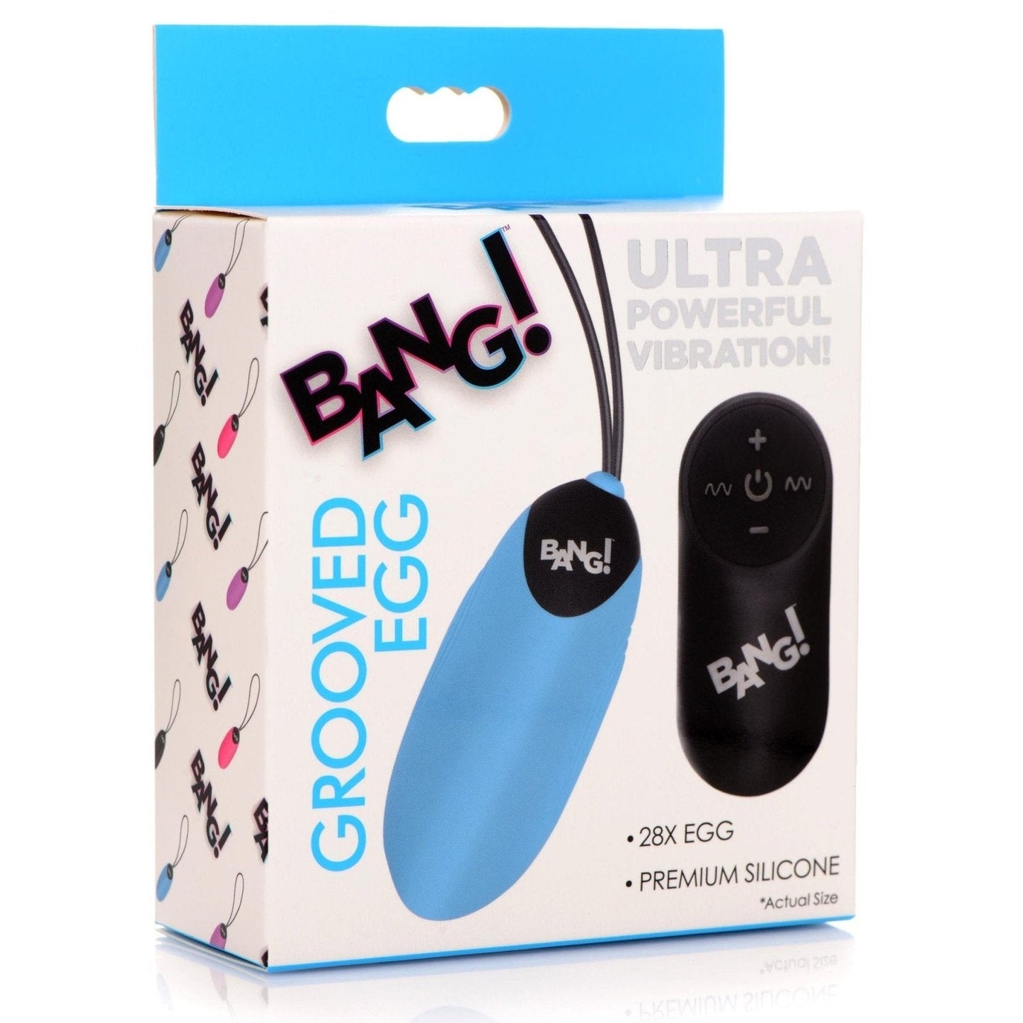 28x Grooved Silicone Vibrating Egg With Remote Control