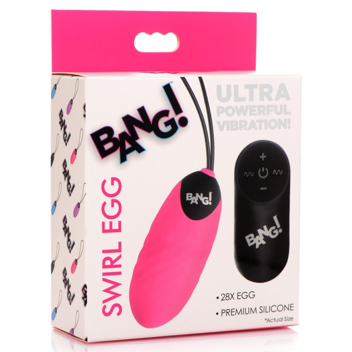 28x Swirl Silicone Vibrating Egg With Remote Control