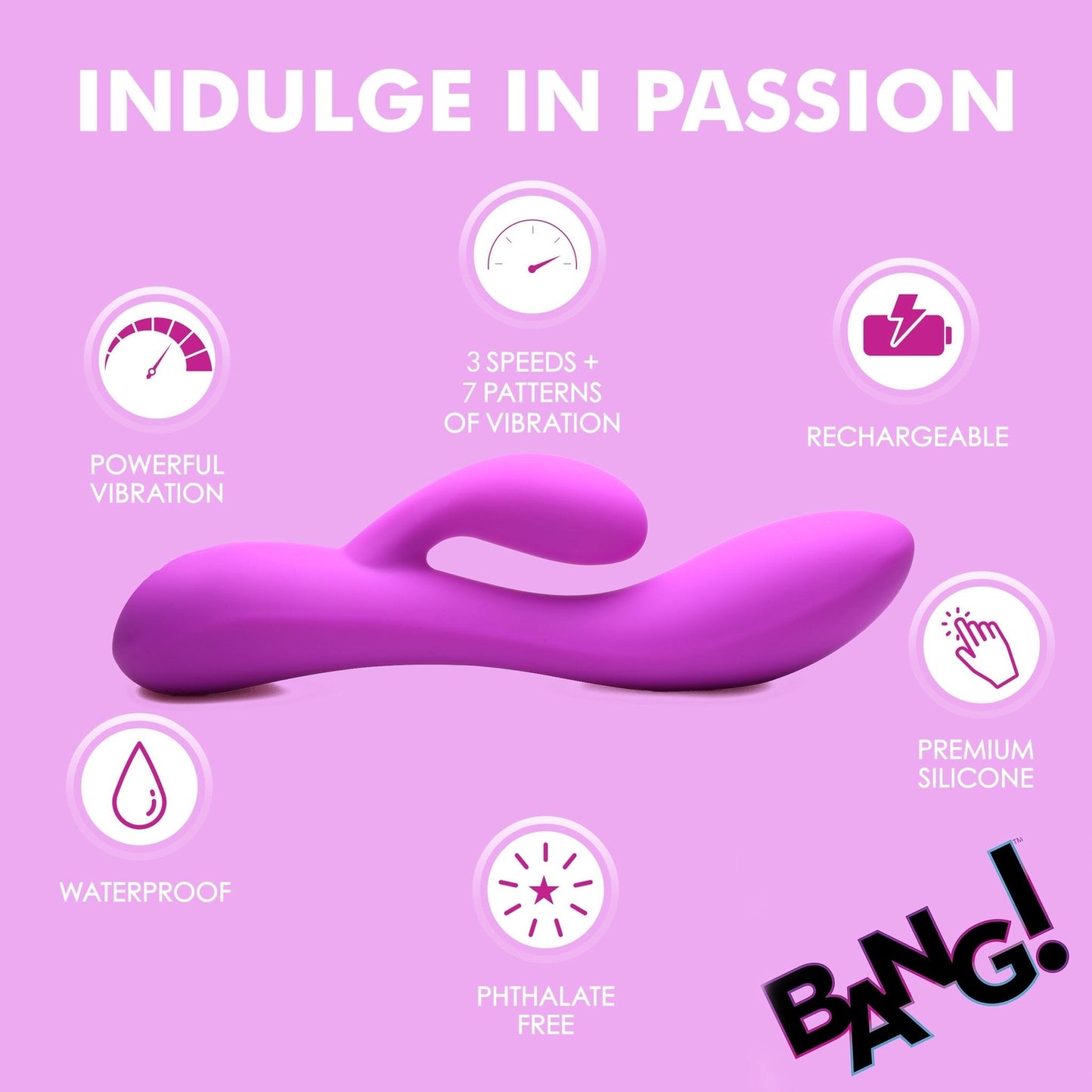 10x Flexible Silicone Rabbit Vibrator -