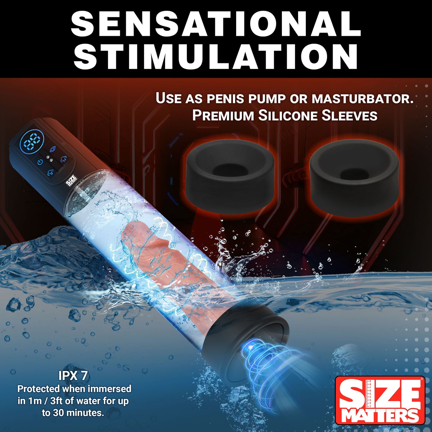 Sucking Penis Pump With Digital Display
