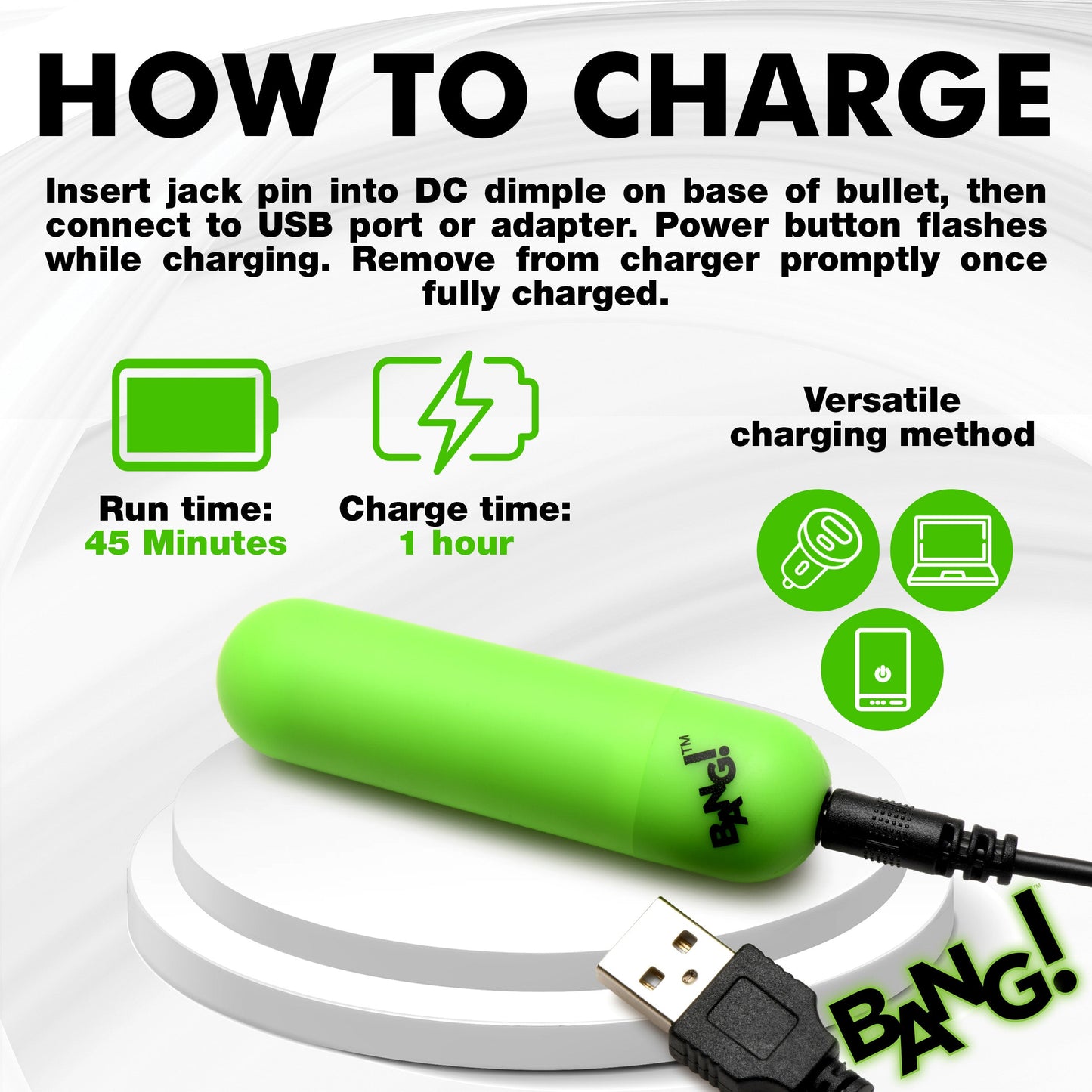 Glow-in-the-dark Silicone Vibrating Cock Ring