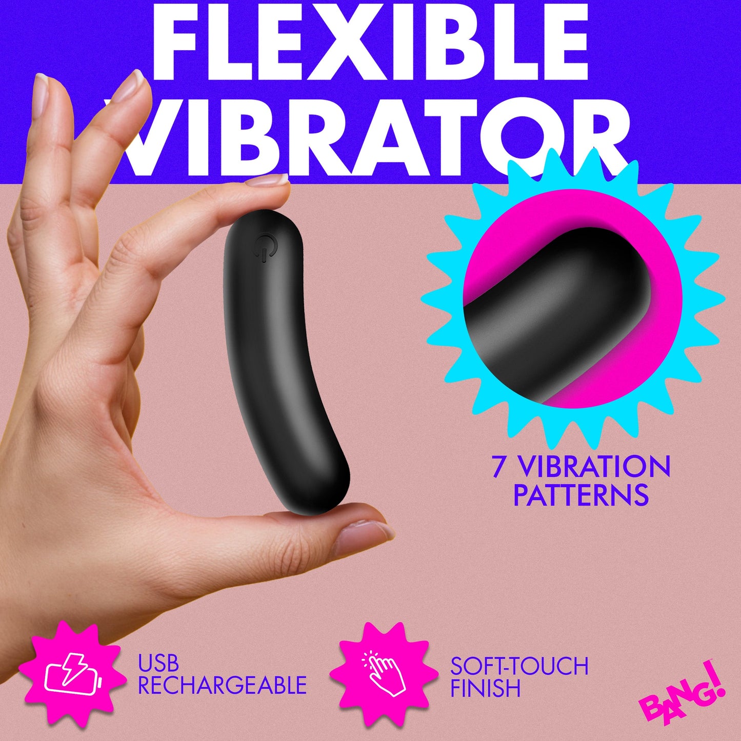 Flexible Silicone Bullet - Black