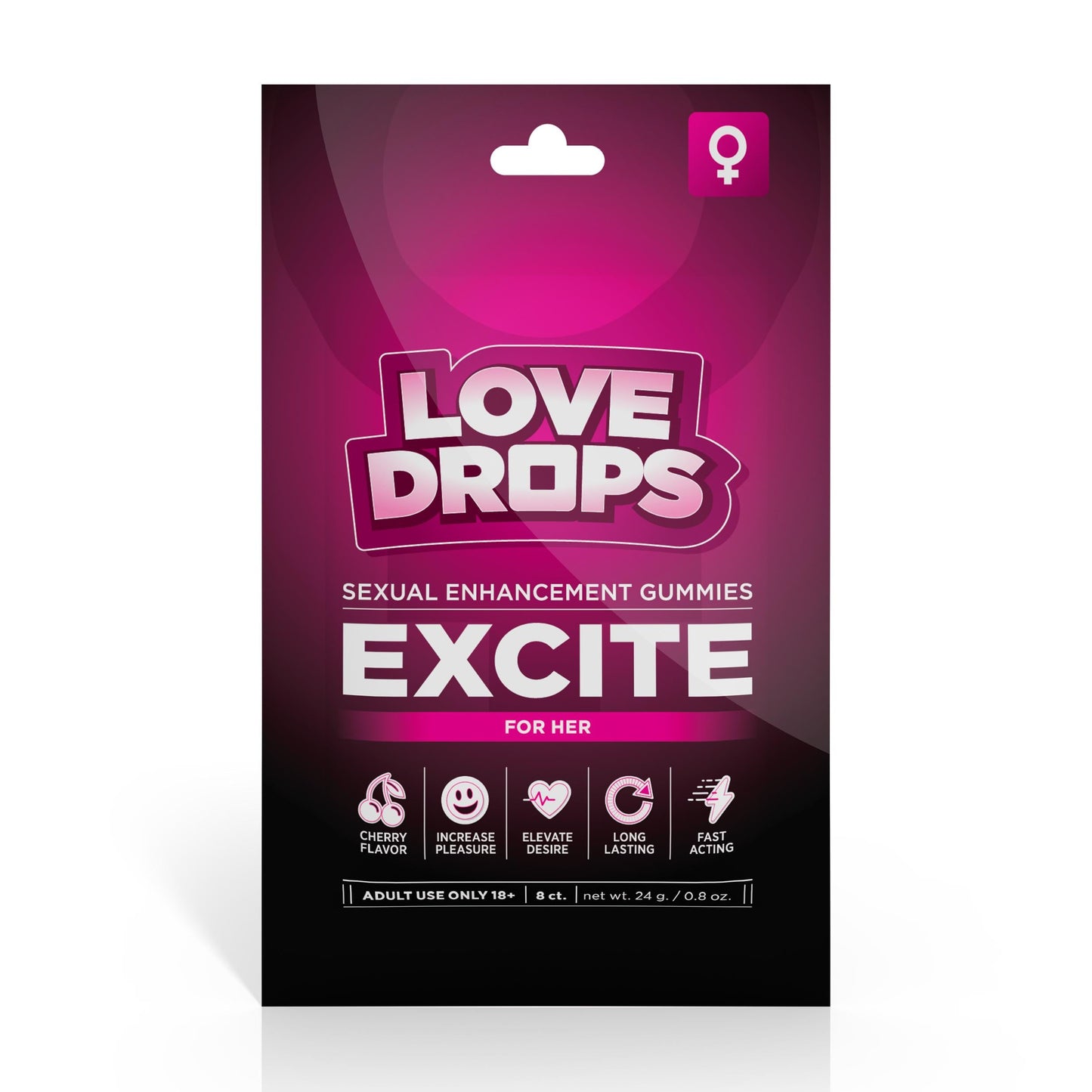 Sexual Enhancement Gummies For Her - Excite (8pcs)