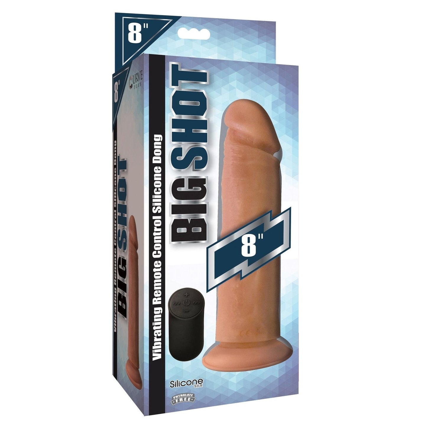 Big Shot Vibrating Remote Control Silicone Dildo